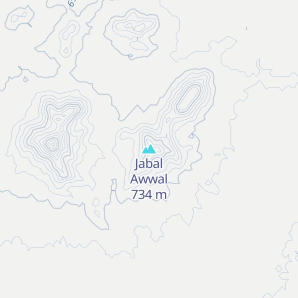 Map of Jabal Awwal