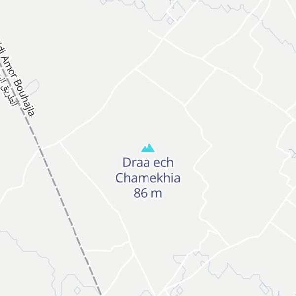 Map of Draa ech Chamekhia