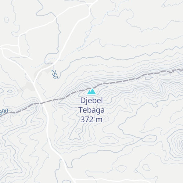 Map of Djebel Tebaga
