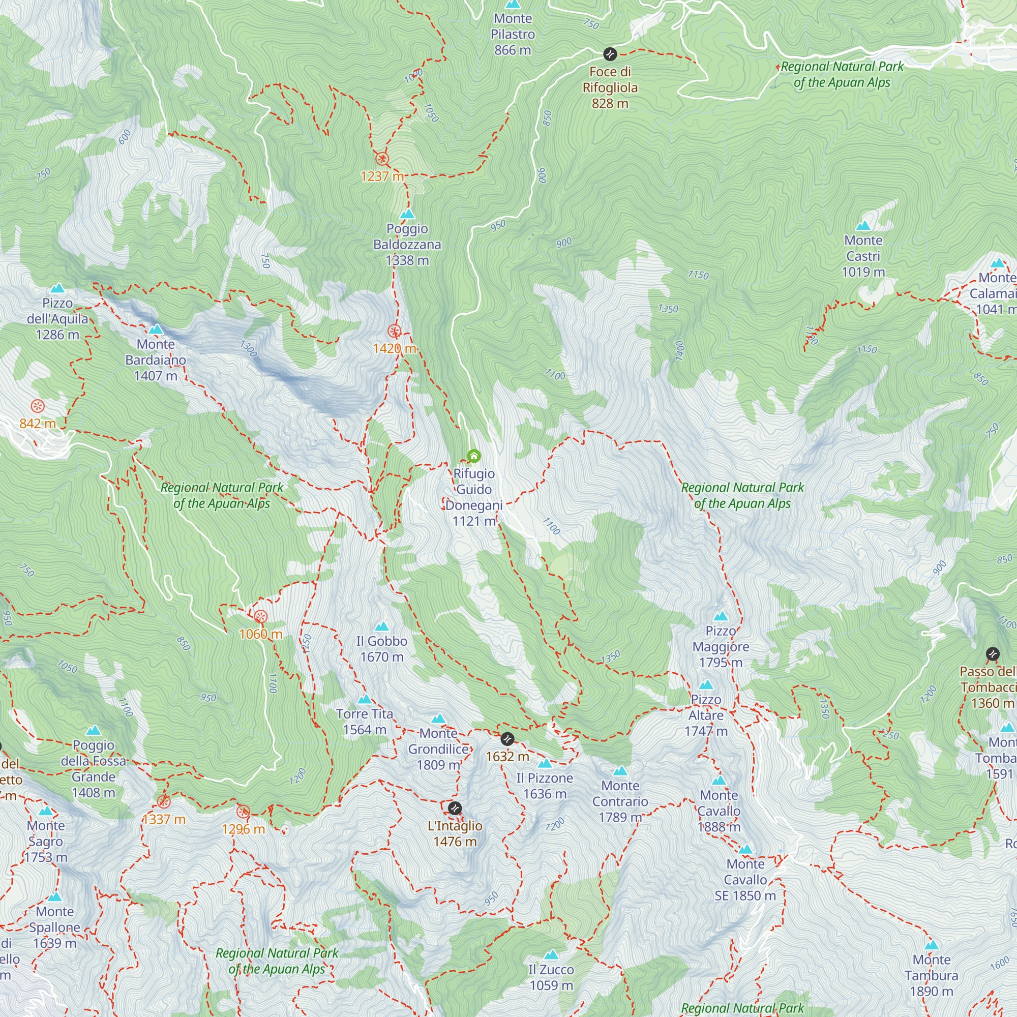 Rifugio Val Serenaia map