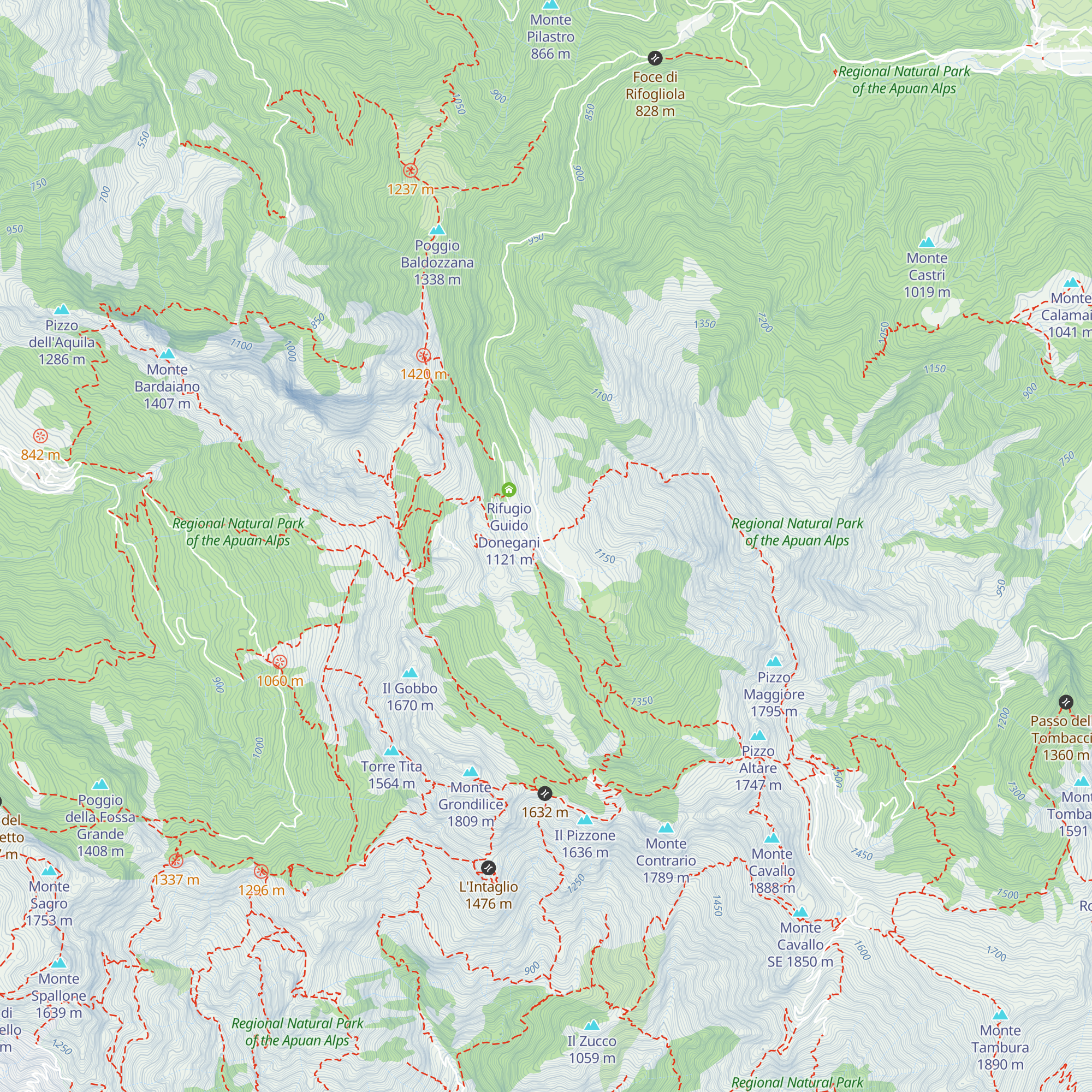 Rifugio Val Serenaia map