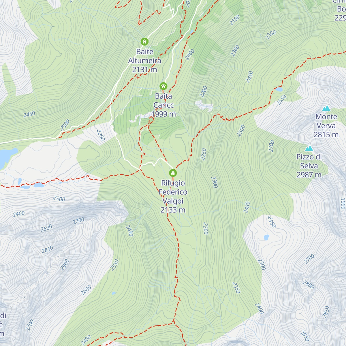 Rifugio Federico Valgoi map