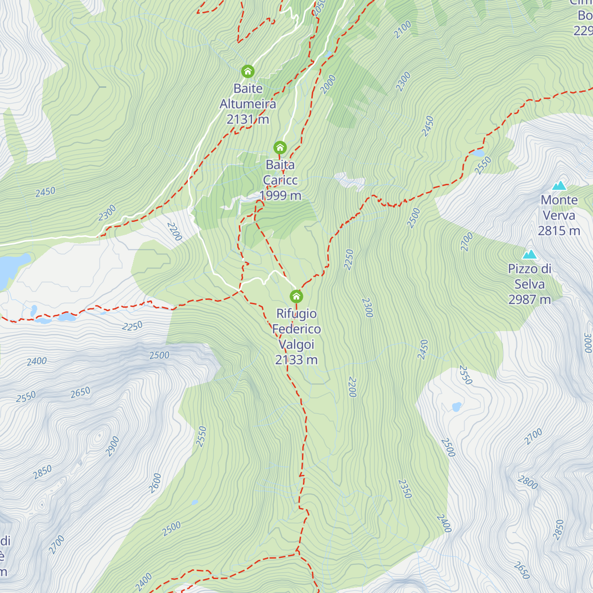 Rifugio Federico Valgoi map