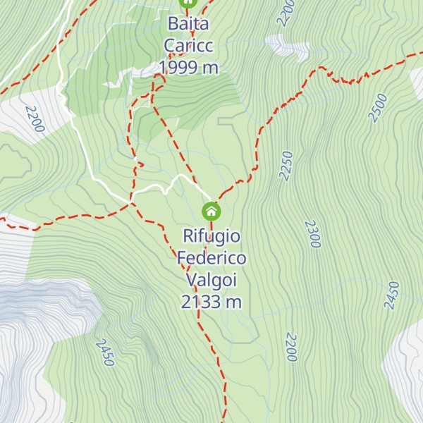 Map of Rifugio Federico Valgoi