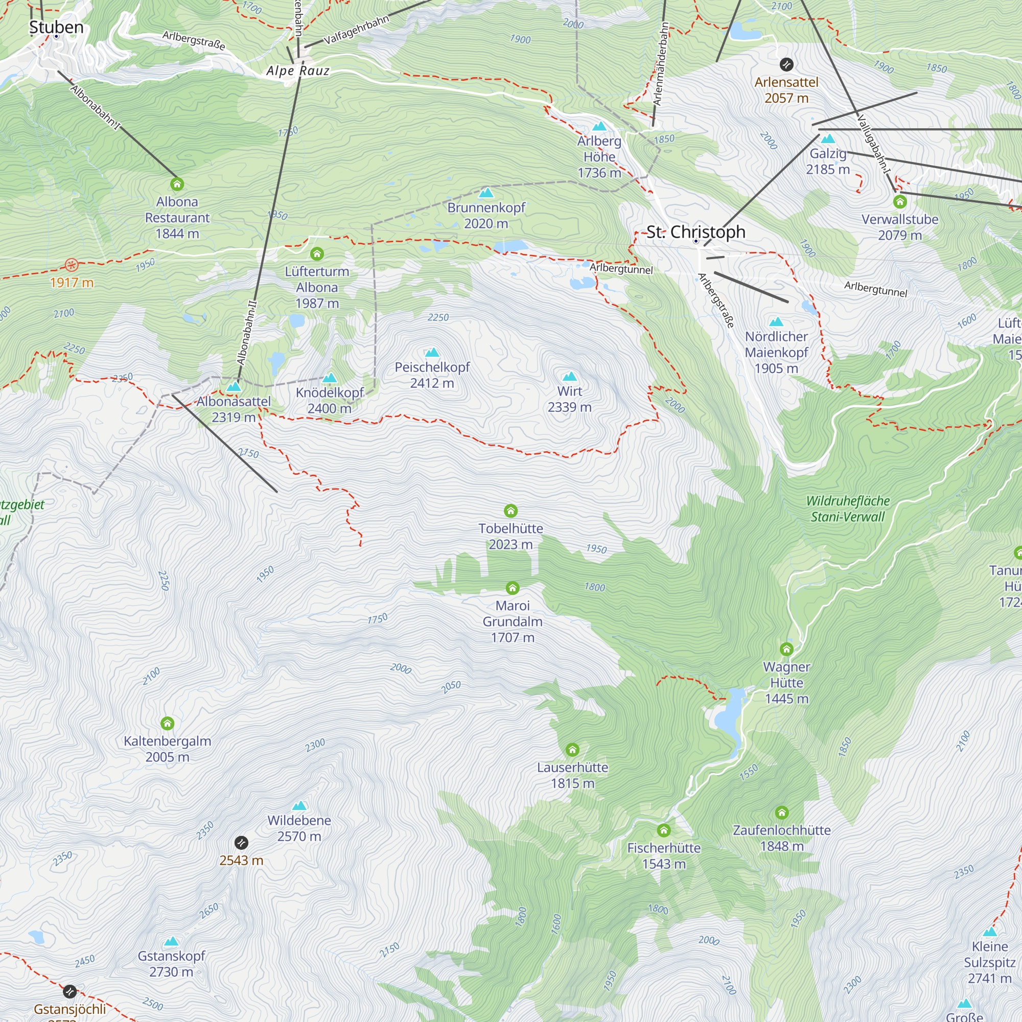 Tobelhütte map