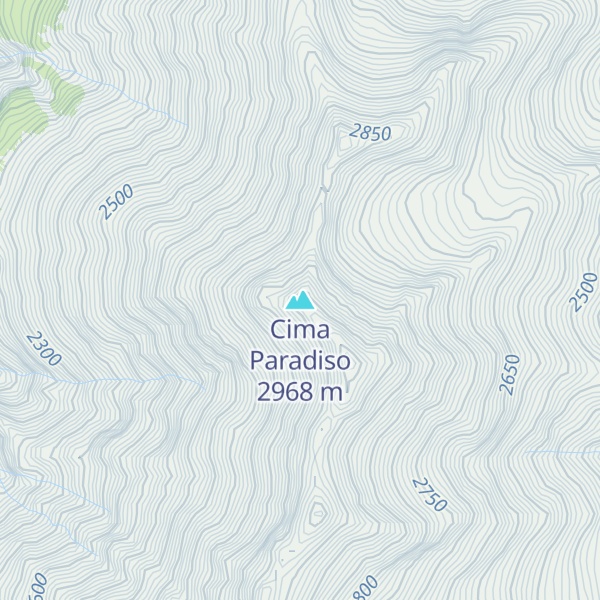Map of Cima Paradiso