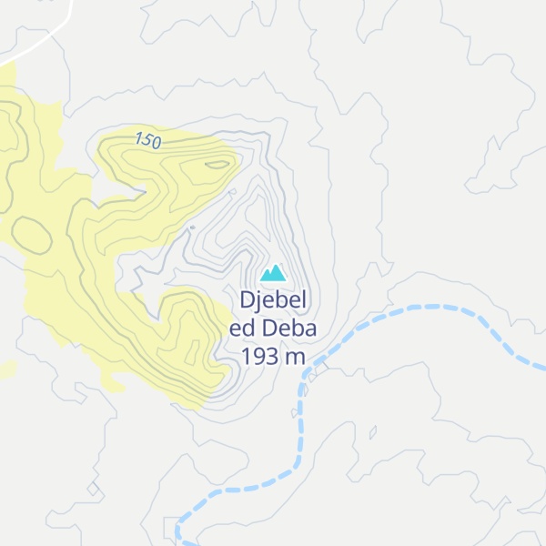 Map of Djebel ed Deba