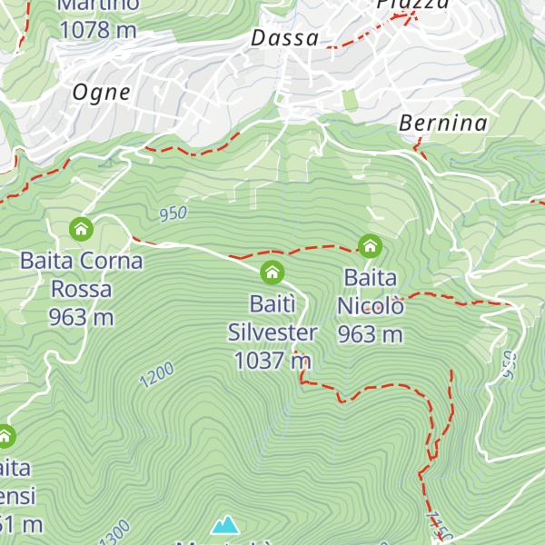 Map of Baitì Silvester