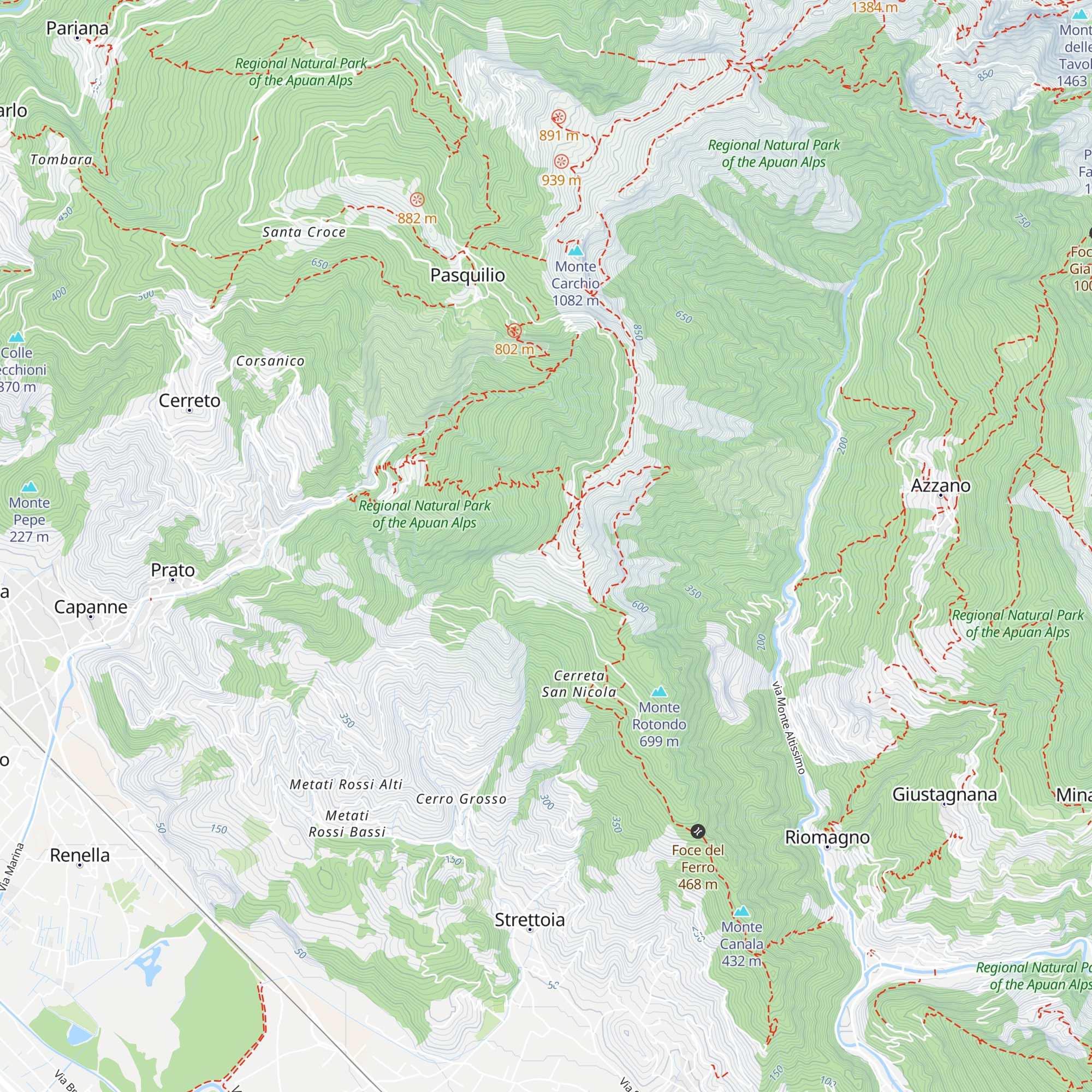 Capanna di Garibà map