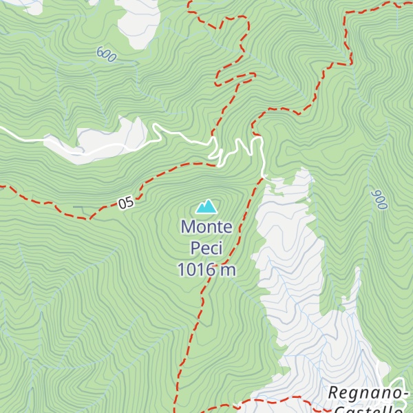 Map of Monte Peci