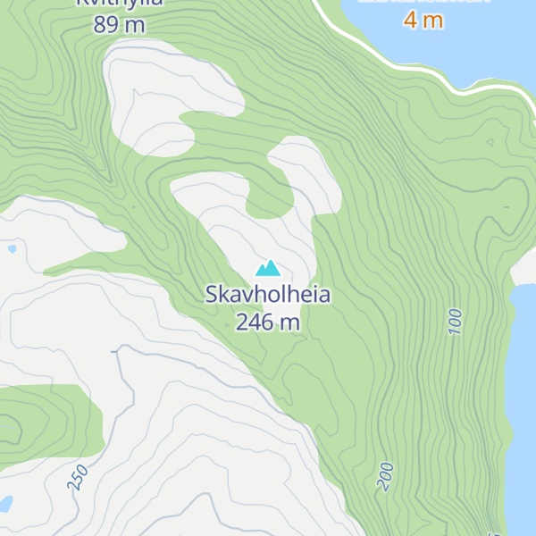 Map of Skavholheia