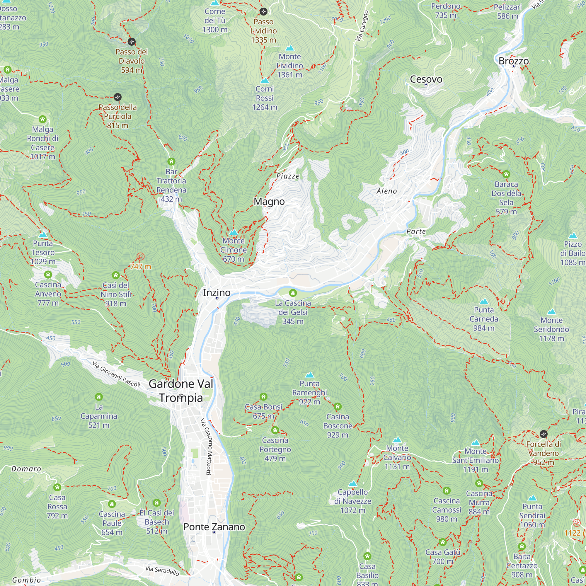 La Cascina dei Gelsi map