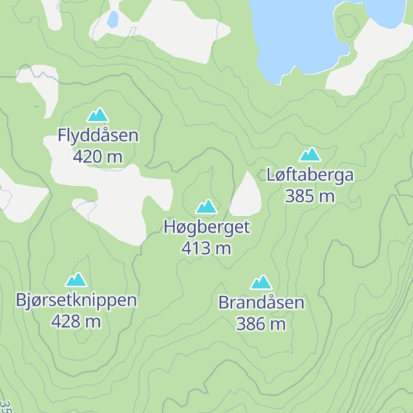 Map of Høgberget