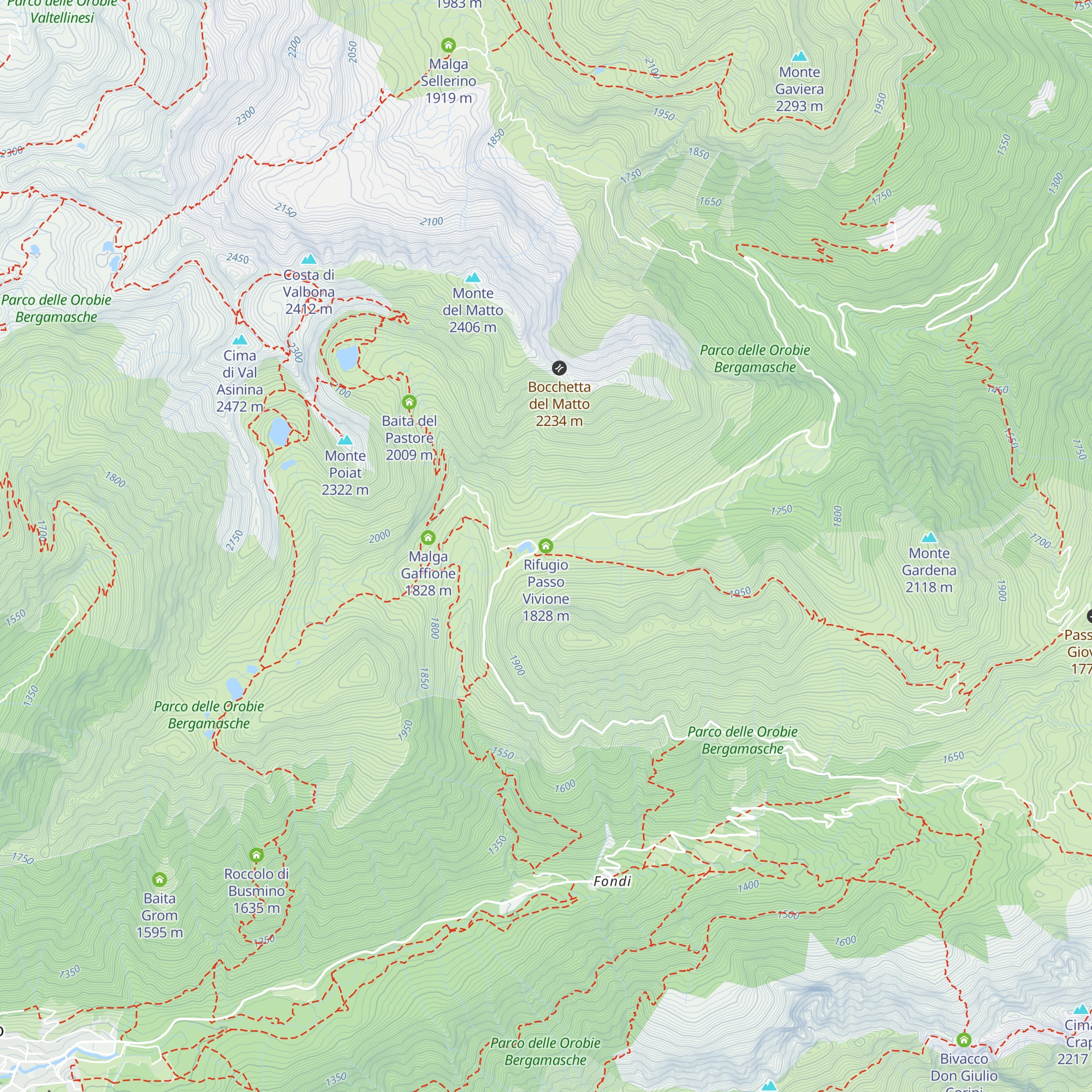 Rifugio Passo Vivione map