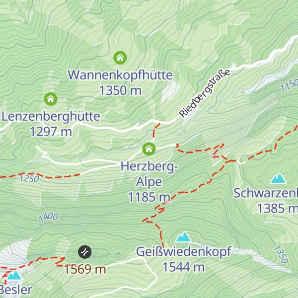 Map of Herzberg-Alpe