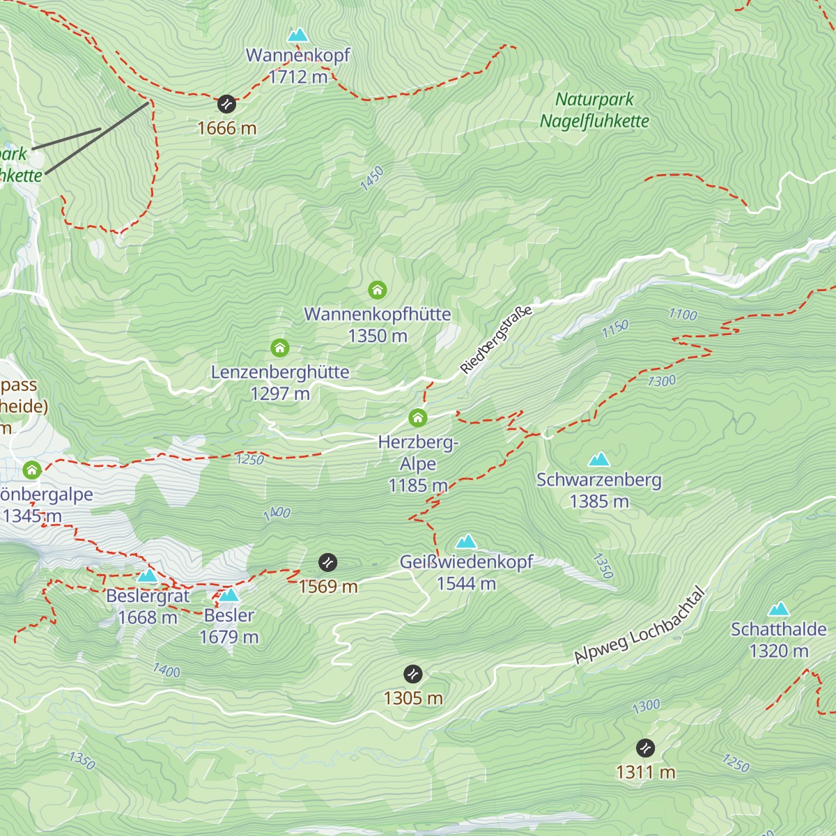 Herzberg-Alpe map