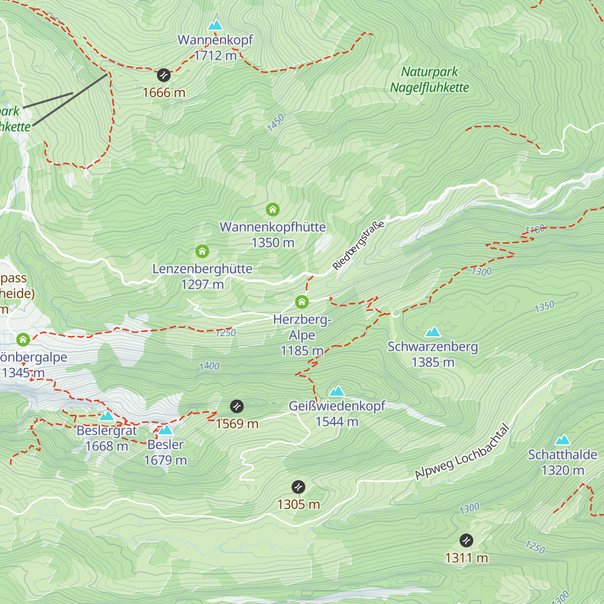 Herzberg-Alpe map