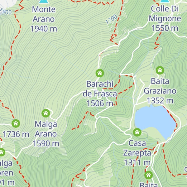 Map of Baràcå de Uzilì
