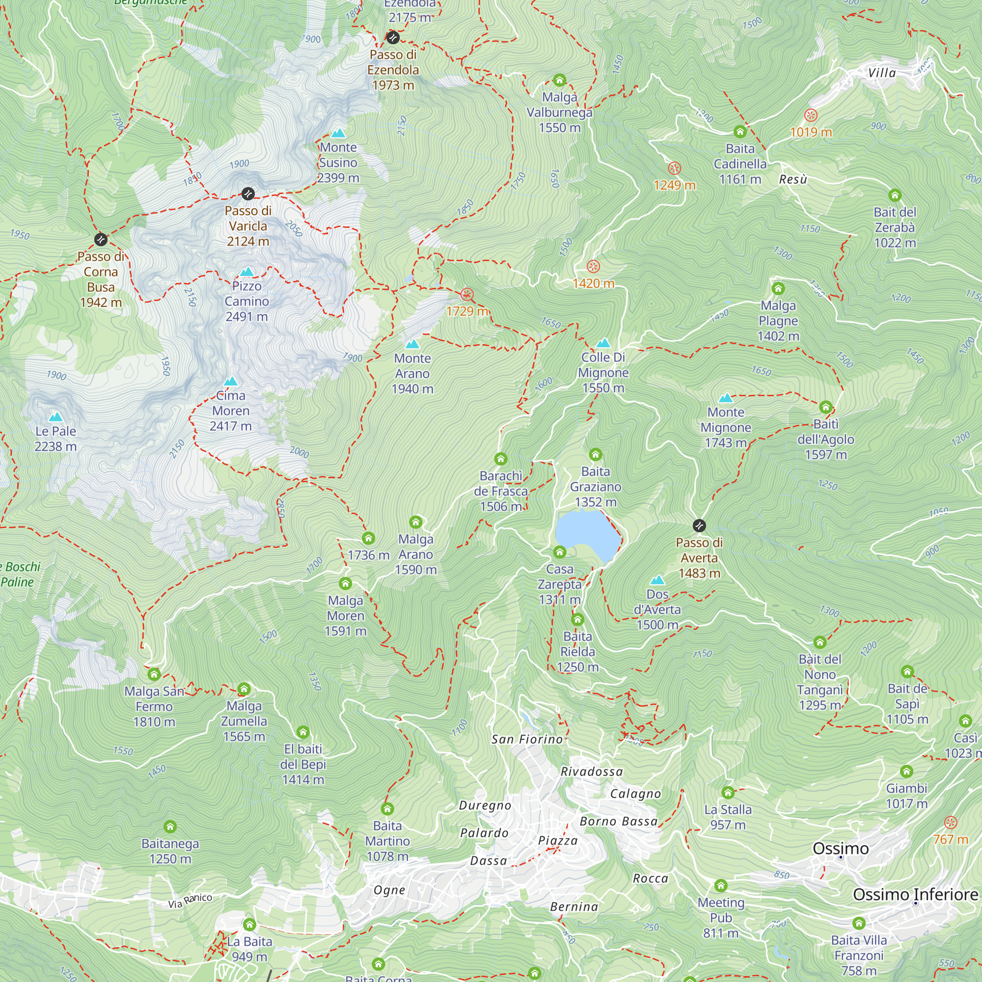 Baràcå de Uzilì map