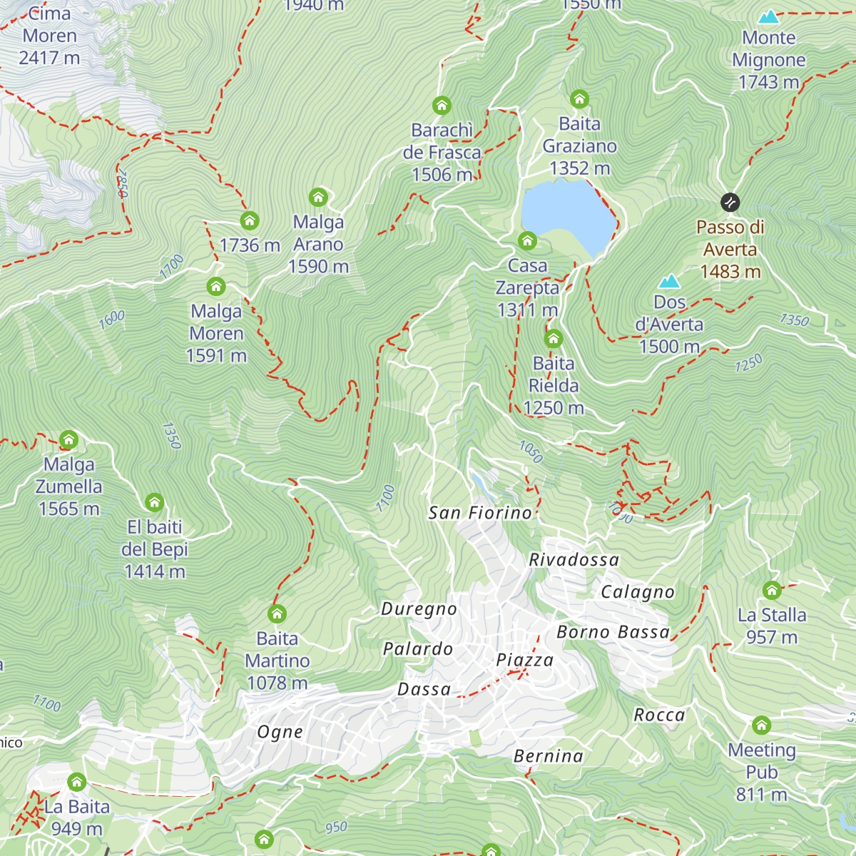 Bar Trattoria Camere Navertino map