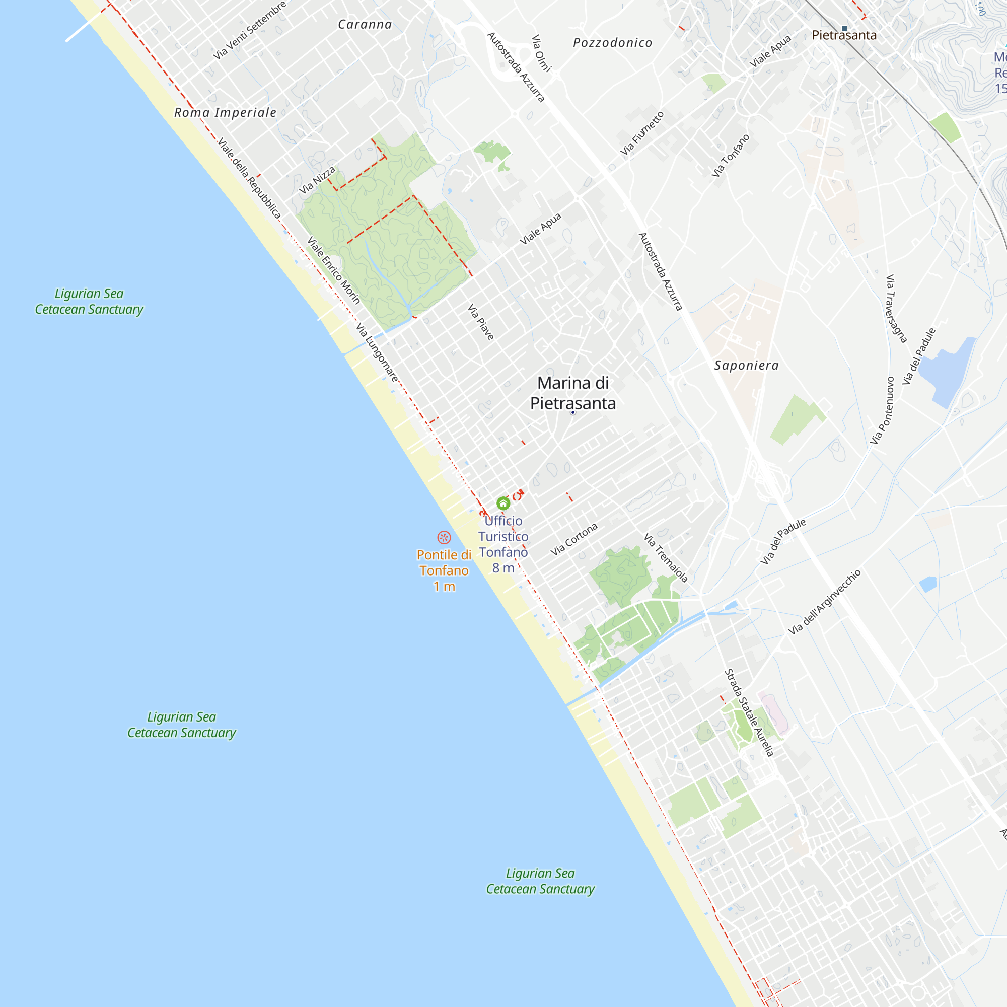 Ufficio Turistico Tonfano map