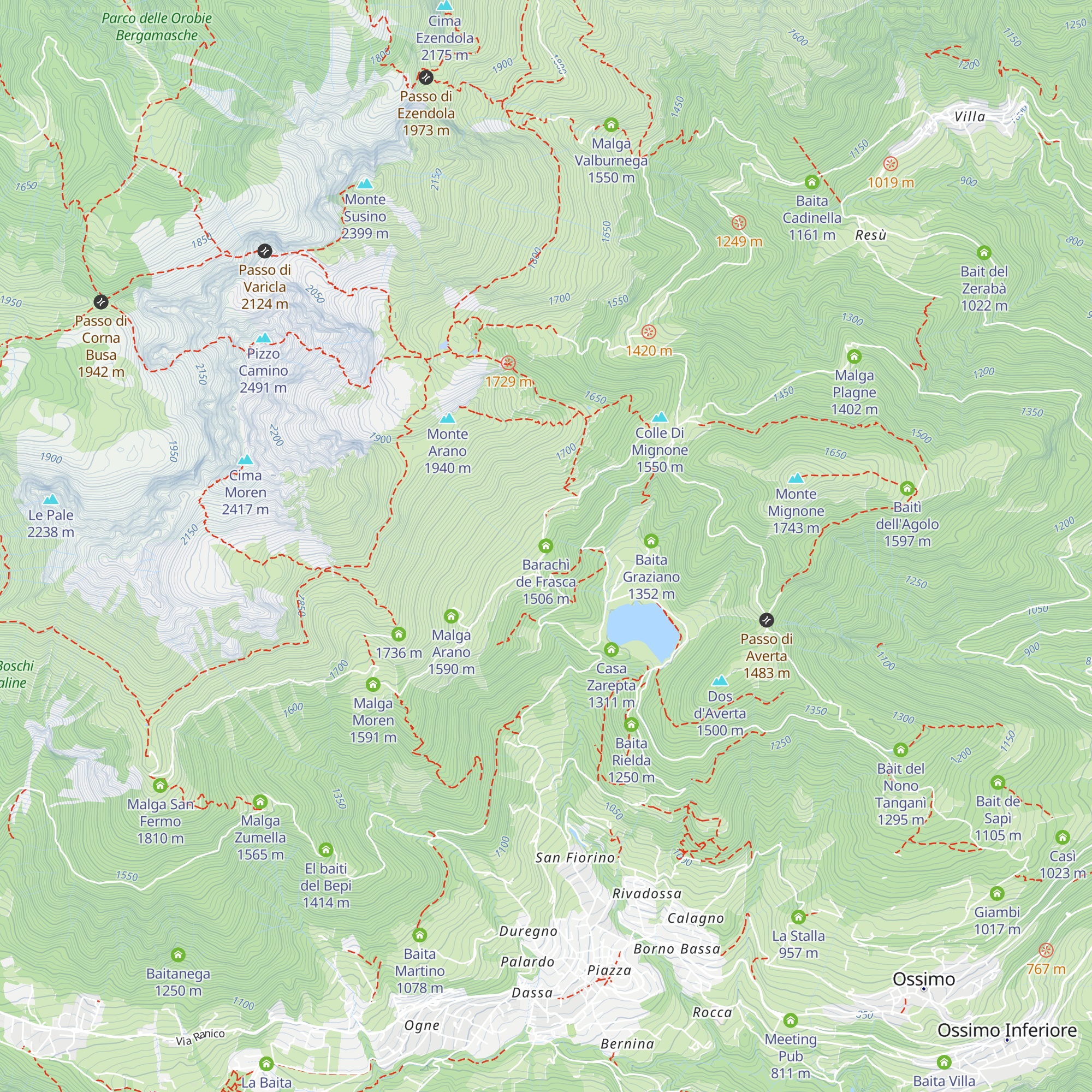 Barachì de Frasca map