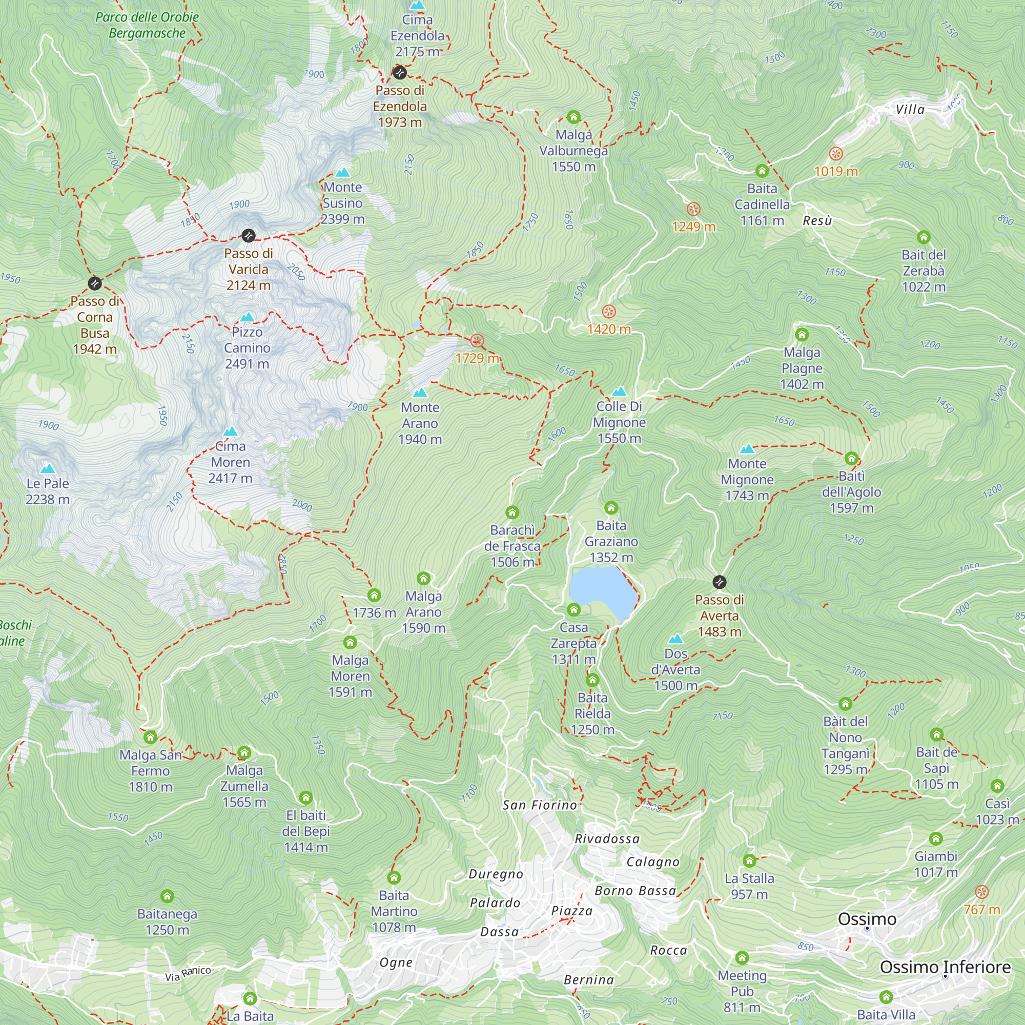 Barachì de Frasca map