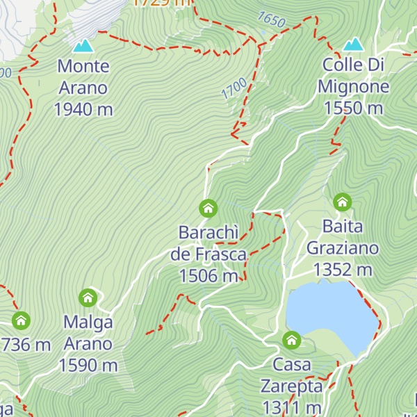 Map of Barachì de Frasca