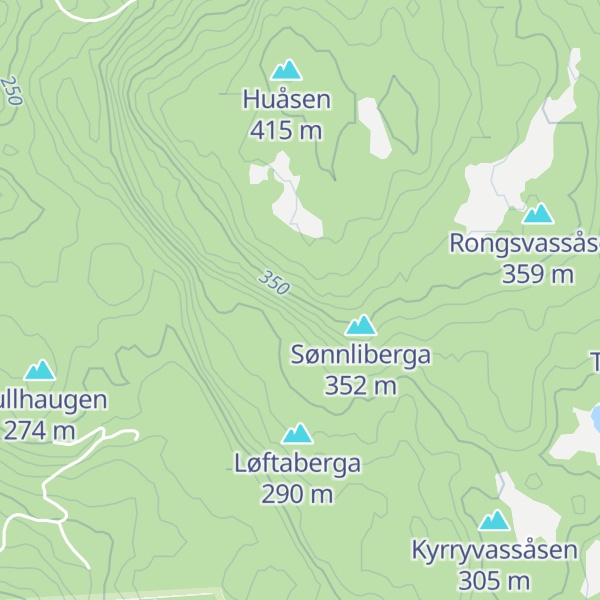 Map of Kvitberget