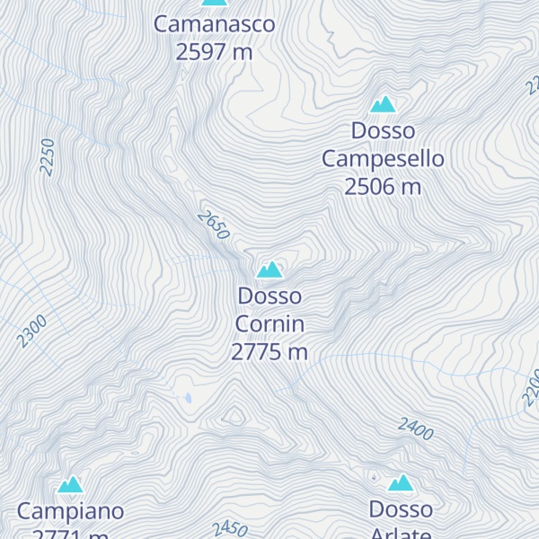 Map of Dosso Cornin