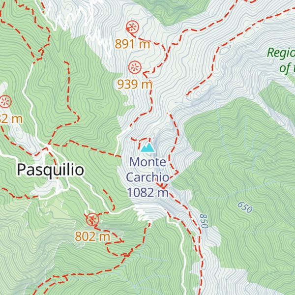 Map of Monte Carchio