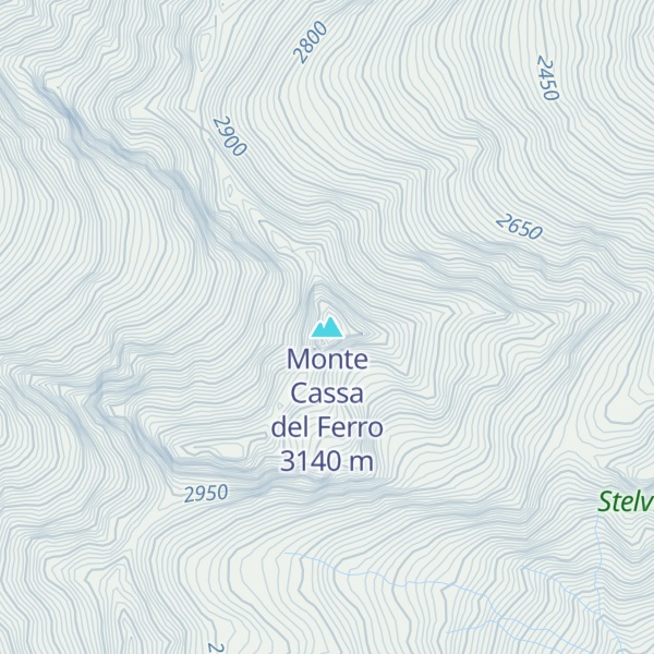 Map of Monte Cassa del Ferro