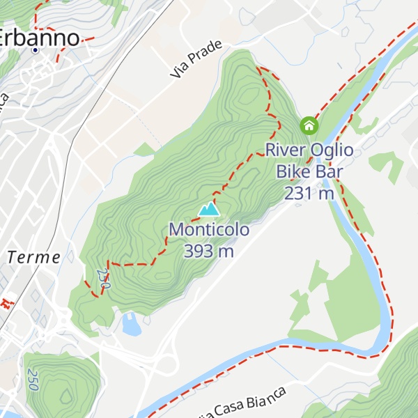 Map of Monticolo
