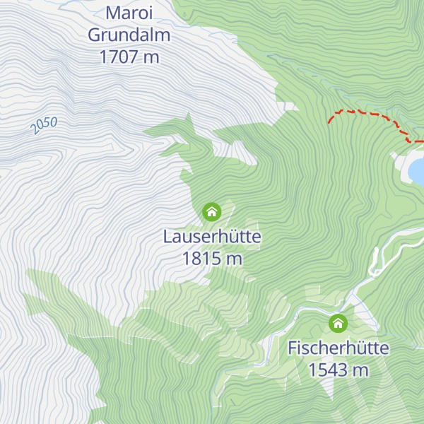 Map of Lauserhütte