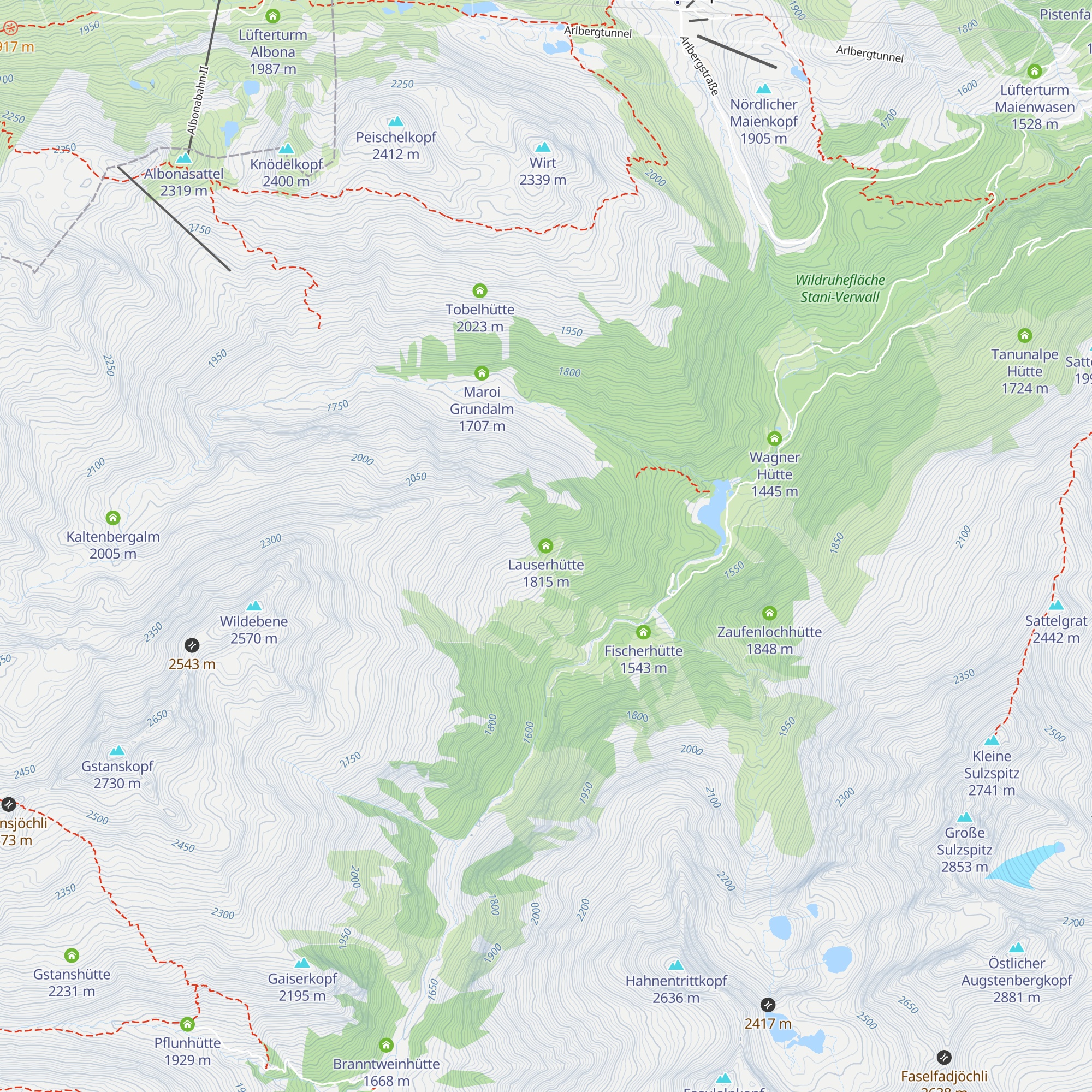 Lauserhütte map