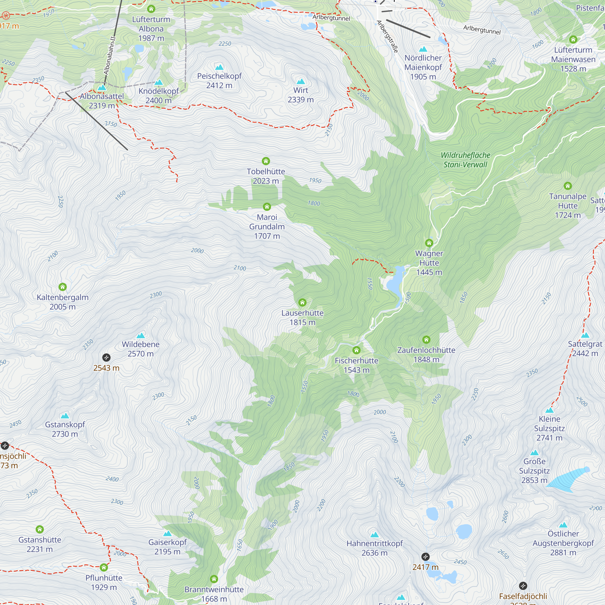 Lauserhütte map