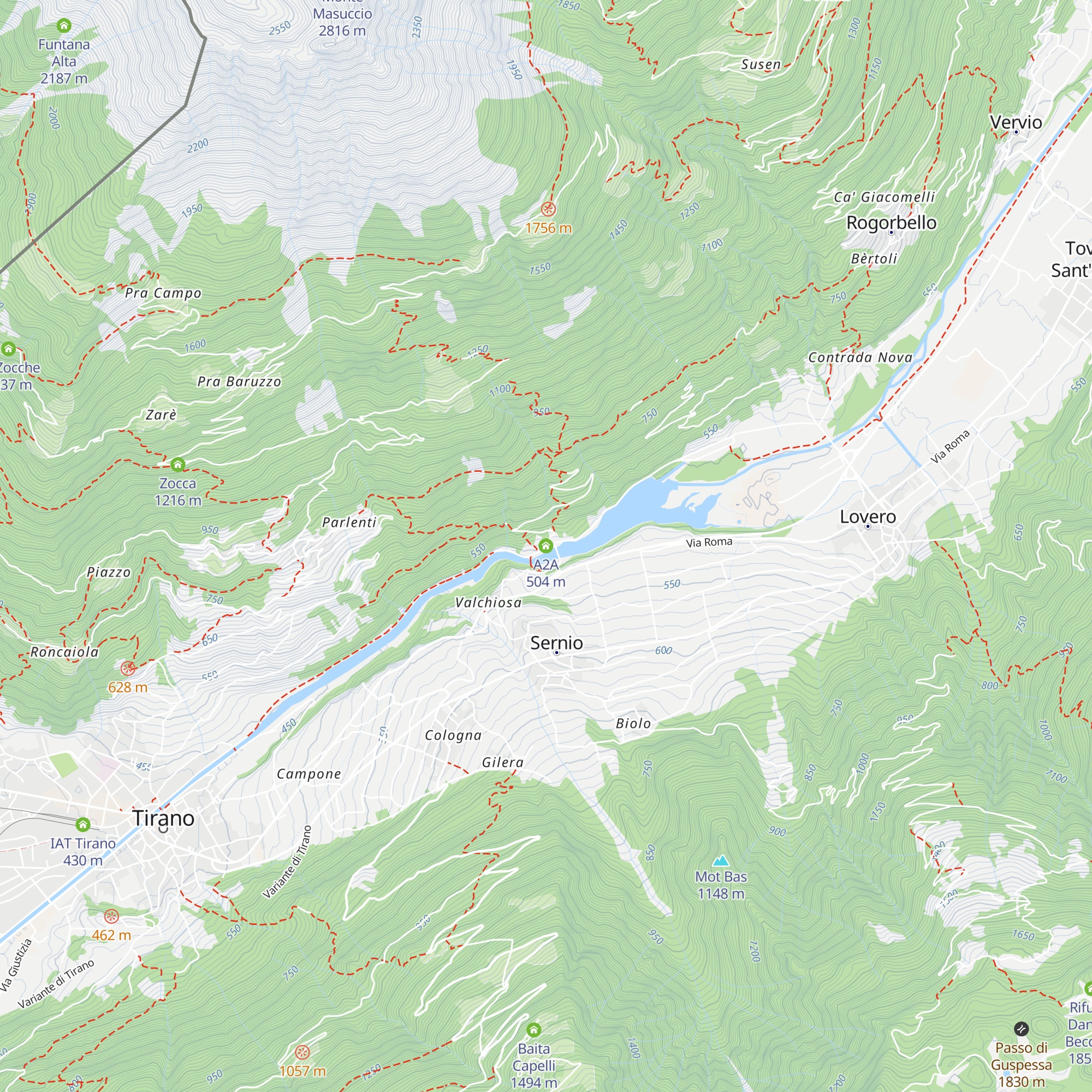 A2A map
