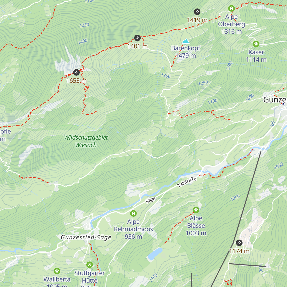 Winkelwiesenalpe map