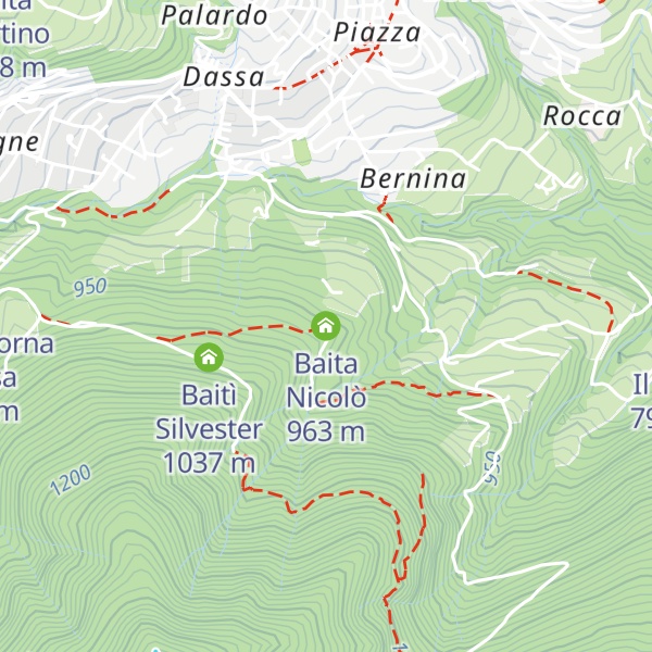 Map of Baita Nicolò