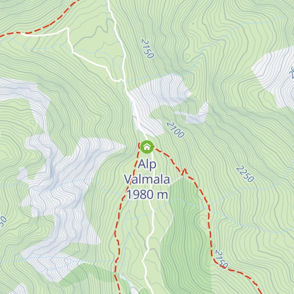 Map of Alp Valmala