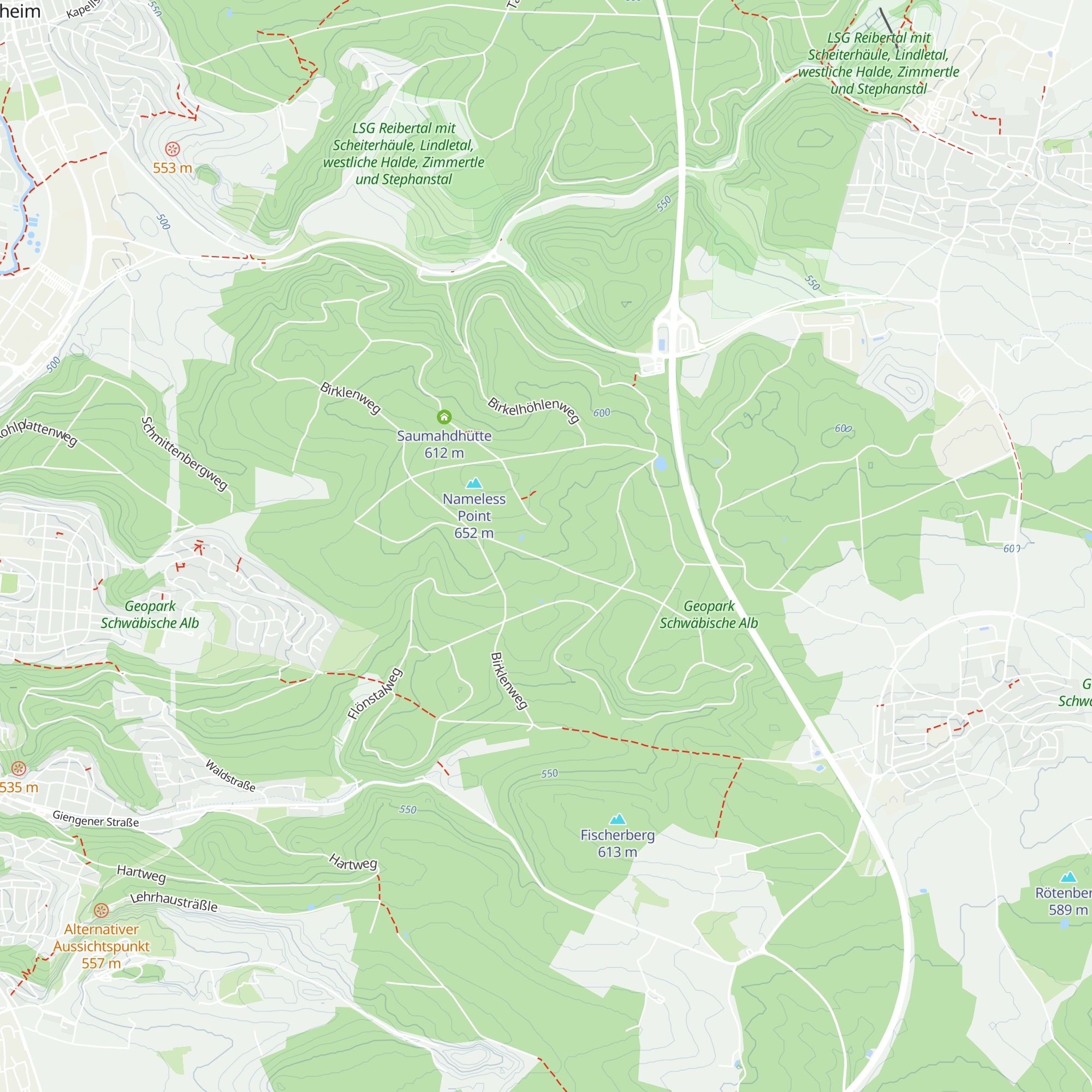 Obere Saatschulhütte map