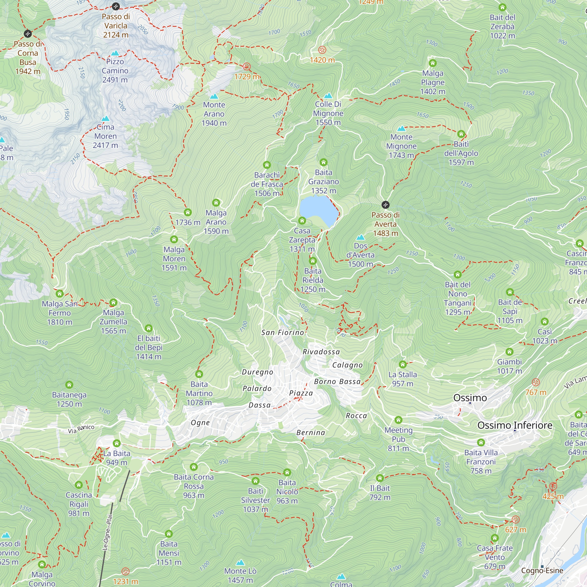 Baita Palète map