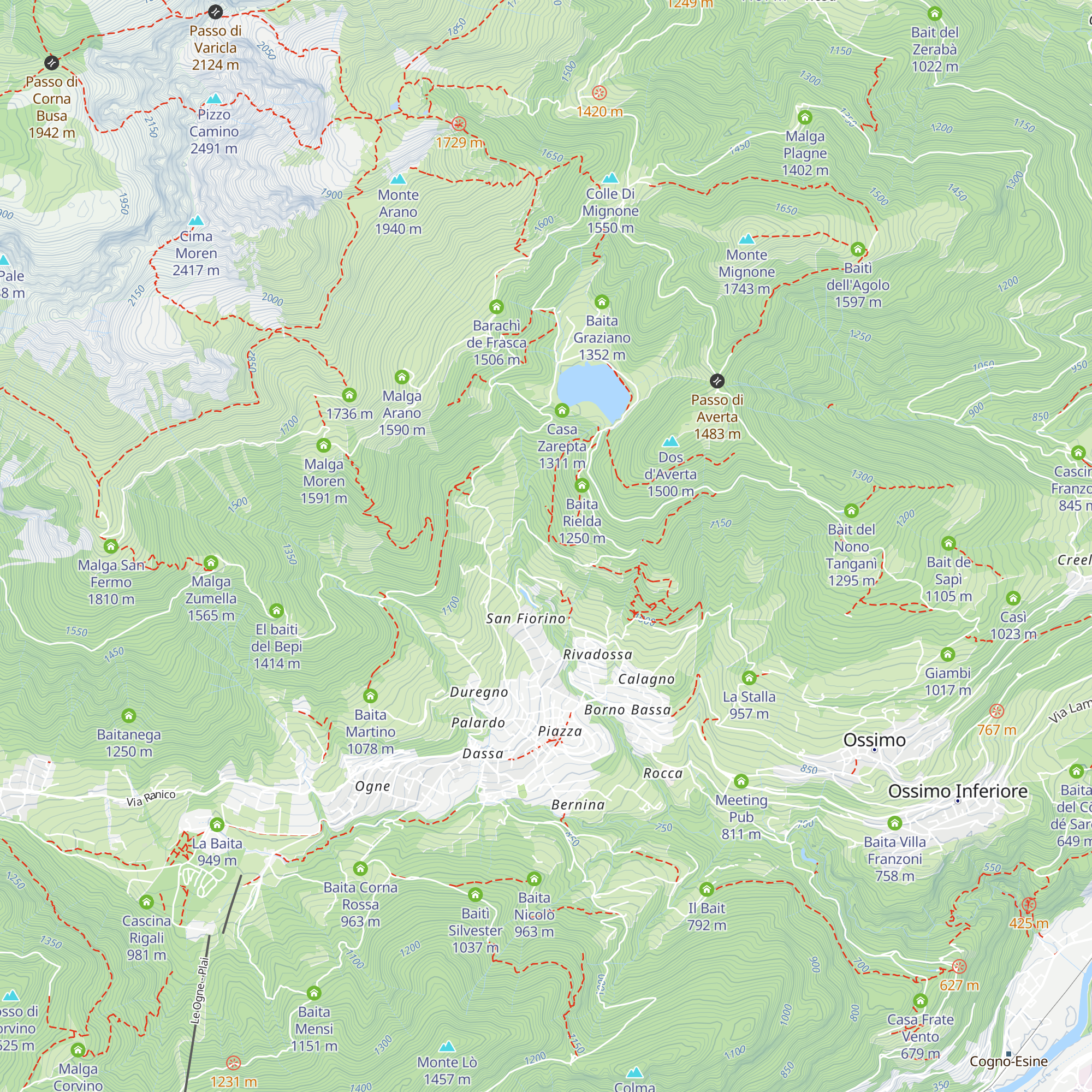 Baita Palète map