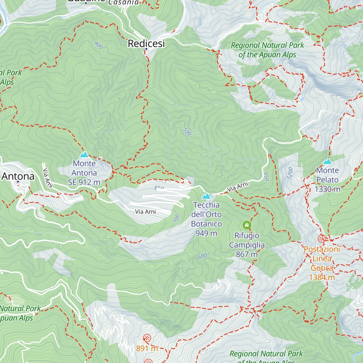 Rifugio Città di Massa map