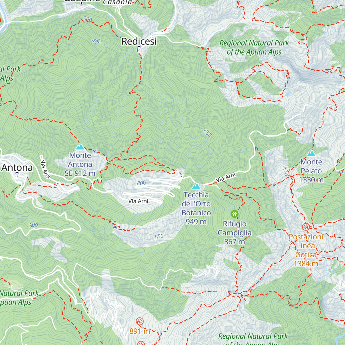 Rifugio Città di Massa map