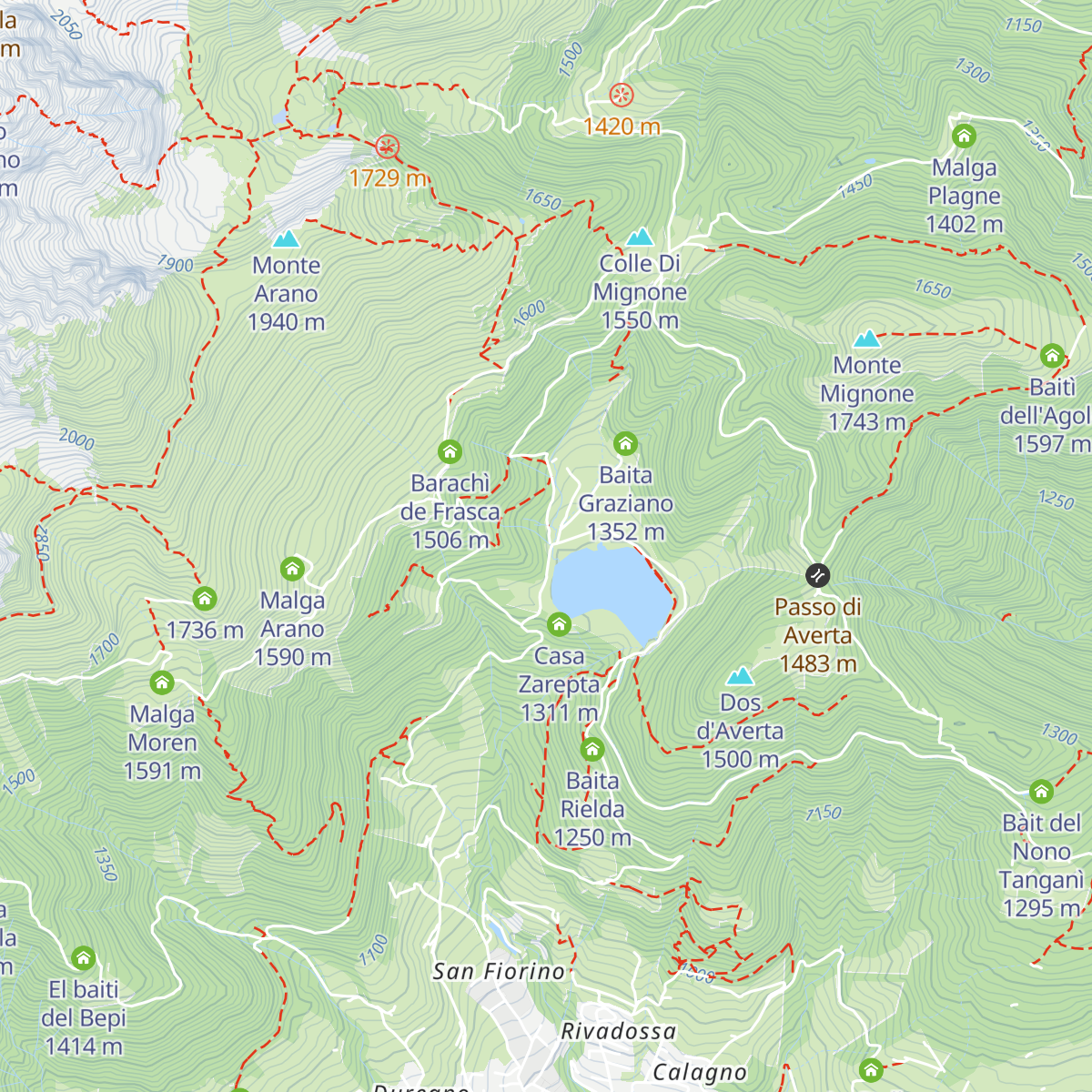 Chalet Lova map