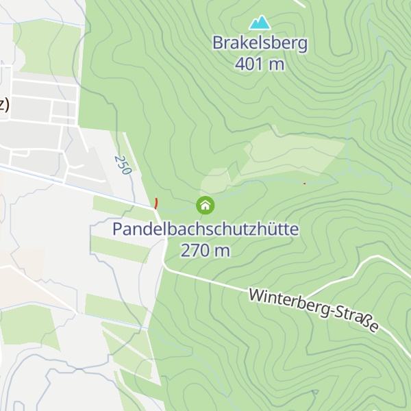 Map of Pandelbachschutzhütte