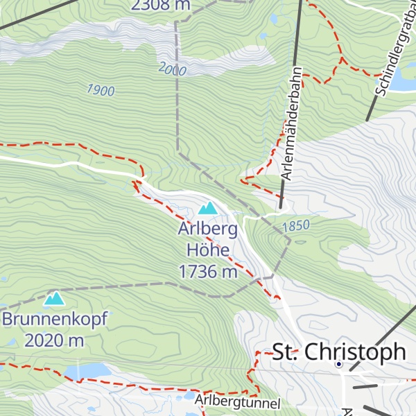 Map of Arlberg Höhe