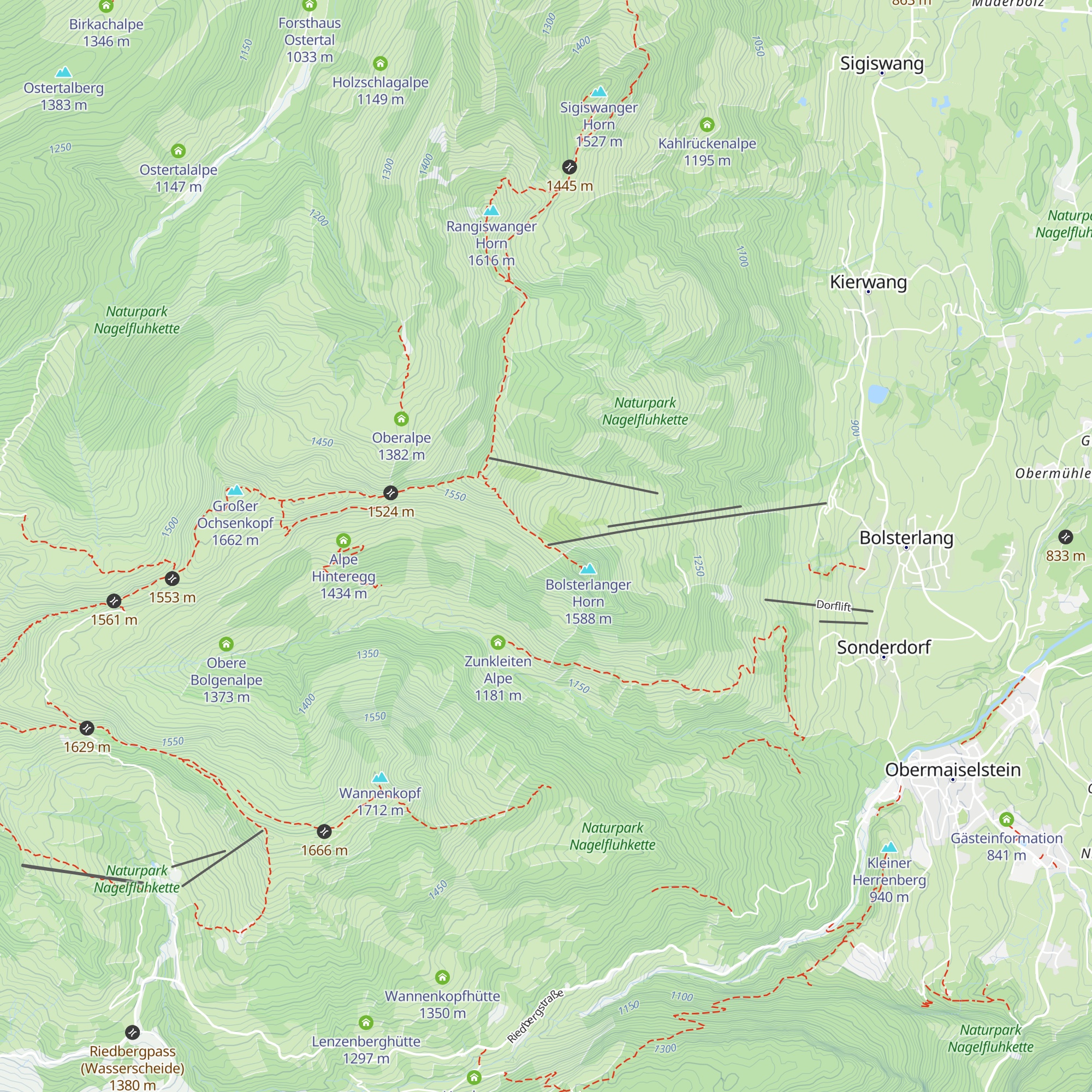 Hörnis Nest map