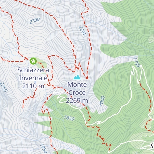 Map of Monte Croce